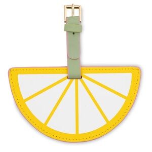 NWT Kate Spade Lemon Baggage Tag